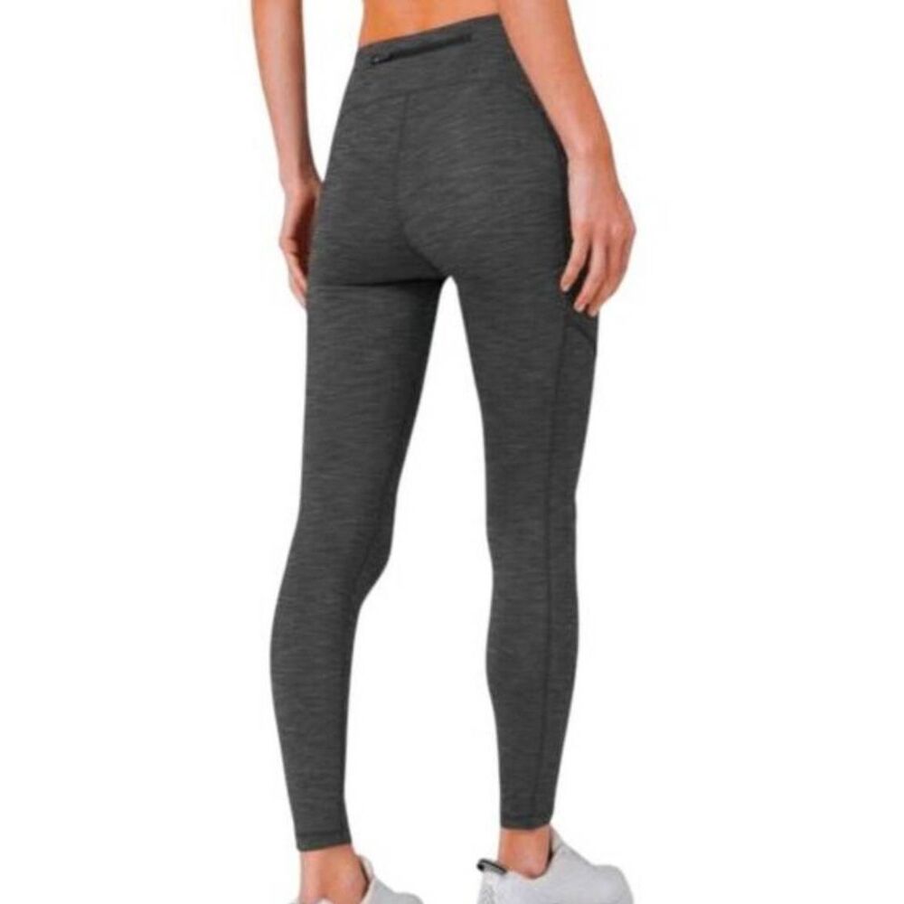 LULULEMON ATHLETICA Speed Up Tight 28' In Heathered Blk Size 2